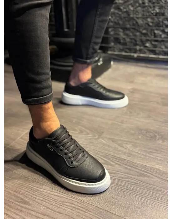 Terzi Bey Günlük Ayakkabı 222 Siyah (beyaz Taban)