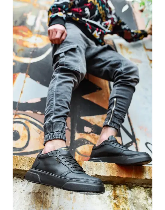 Terzi Bey Günlük Ayakkabı 222 Siyah (siyah Taban)