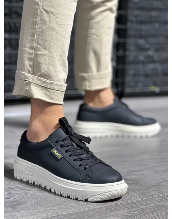 Knack Günlük Siyah Beyaz Erkek Ayakkabısı