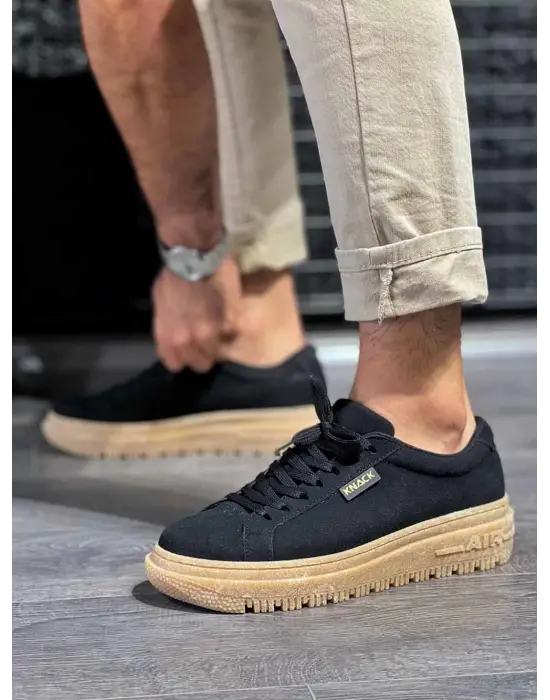 Knack Günlük Siyah Süet Krep Taban Erkek Ayakkabısı