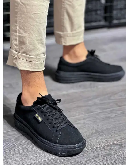 Knack Günlük Siyah Süet Erkek Ayakkabısı