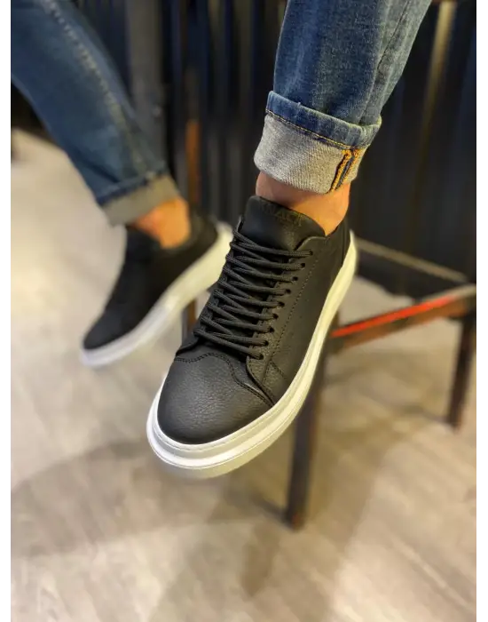 Terzi Bey Günlük Ayakkabı 421 Siyah (beyaz Taban)