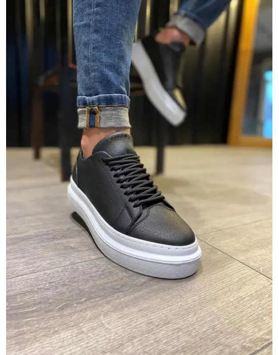 Terzi Bey Günlük Ayakkabı 421 Siyah (beyaz Taban)