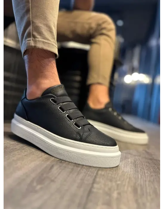 Terzi Bey Günlük Ayakkabı 521 Siyah (beyaz Taban)