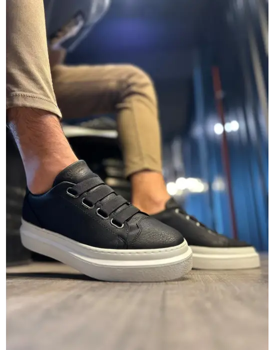 Terzi Bey Günlük Ayakkabı 521 Siyah (beyaz Taban)