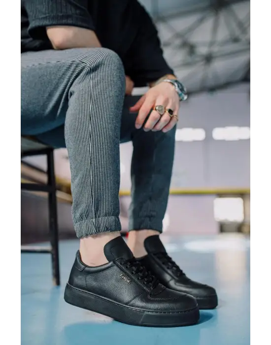 Terzi Bey Günlük Ayakkabı 666 Siyah (siyah Taban)