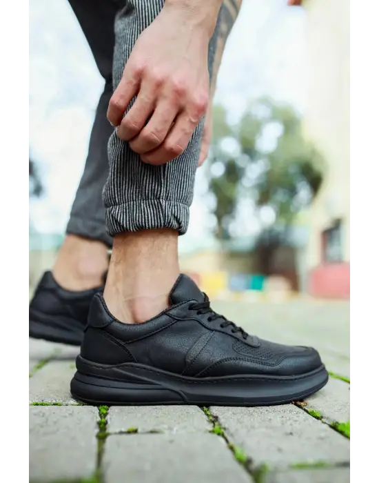 Terzi Bey Günlük Ayakkabı 707 Siyah (siyah Taban)