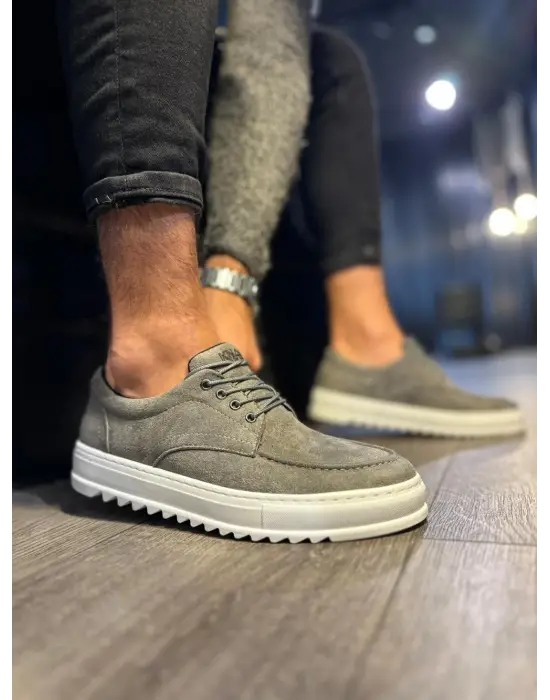 Terzi Bey Günlük Ayakkabı T12 Gri (süet)