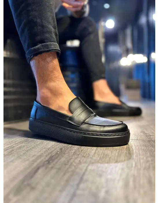 Terzi Bey Günlük Klasik Ayakkabı 400 Siyah (siyah Taban)