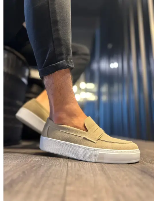 Terzi Bey Günlük Klasik Ayakkabı 400 Vizon Süet