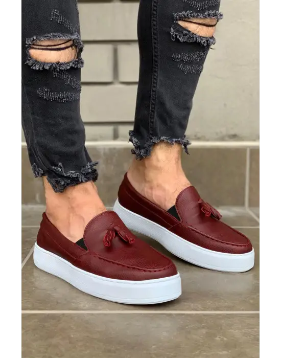 Terzi Bey Günlük Spor Klasik Ayakkabı 717 Bordo
