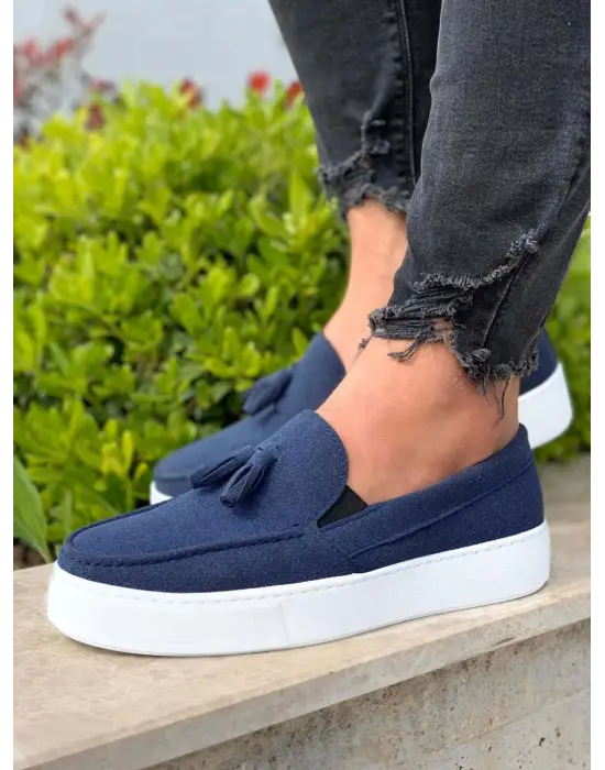 Terzi Bey Günlük Spor Klasik Ayakkabı 717 Lacivert (süet)