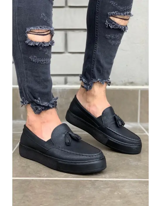 Terzi Bey Günlük Spor Klasik Ayakkabı 717 Siyah (siyah Taban)