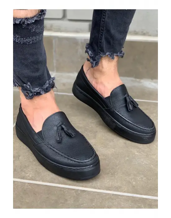 Terzi Bey Günlük Spor Klasik Ayakkabı 717 Siyah (siyah Taban)