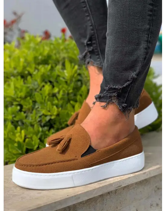 Terzi Bey Günlük Spor Klasik Ayakkabı 717 Taba Süet