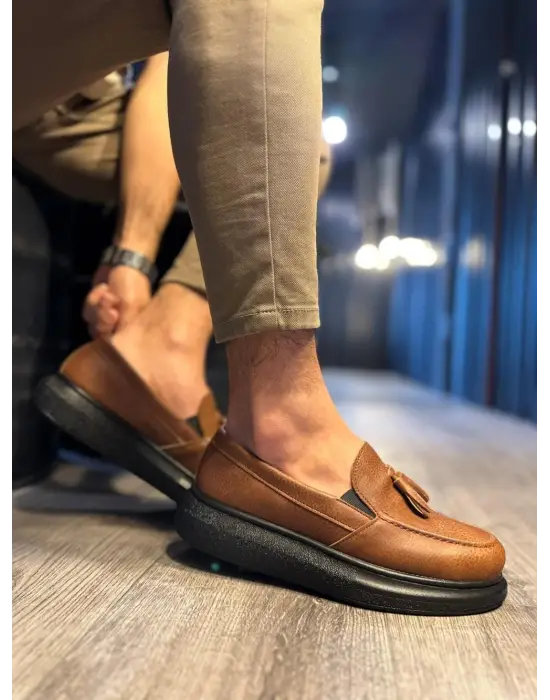 Terzi Bey Günlük Spor Klasik Ayakkabı 818 Taba (siyah Taban)