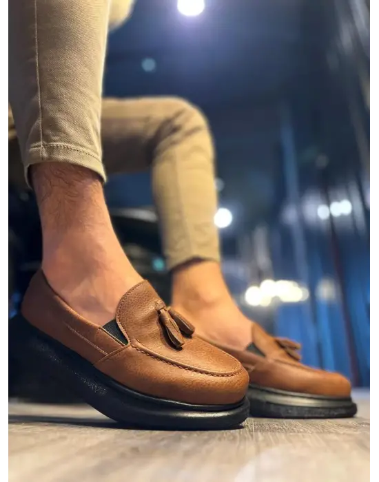 Terzi Bey Günlük Spor Klasik Ayakkabı 818 Taba (siyah Taban)