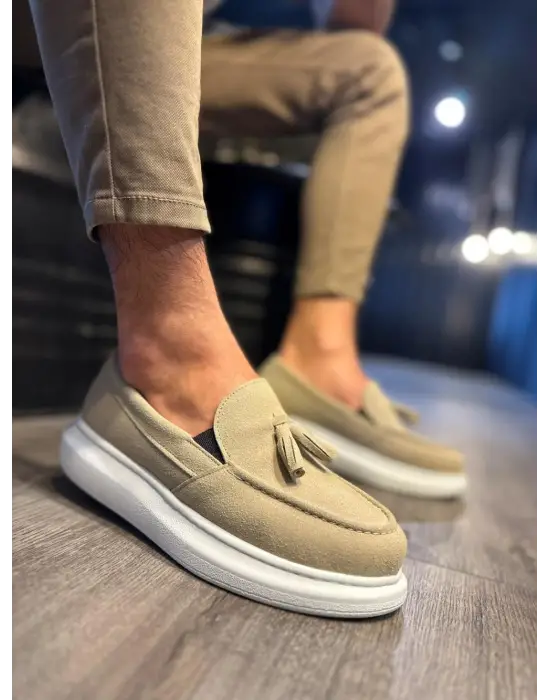 Terzi Bey Günlük Spor Klasik Ayakkabı 818 Vizon Süet