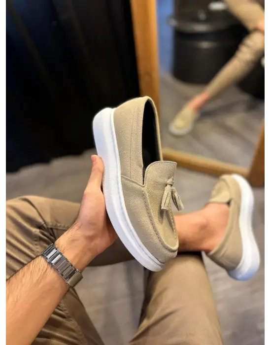 Terzi Bey Günlük Spor Klasik Ayakkabı 818 Vizon Süet