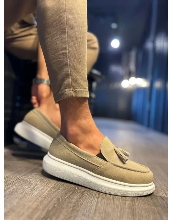 Terzi Bey Günlük Spor Klasik Ayakkabı 818 Vizon Süet