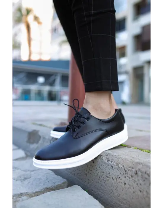 Terzi Bey Klasik Erkek Ayakkabı 001 Siyah (beyaz Taban)