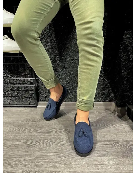 Terzi Bey Loafer Erkek Ayakkabı 007 Mavi