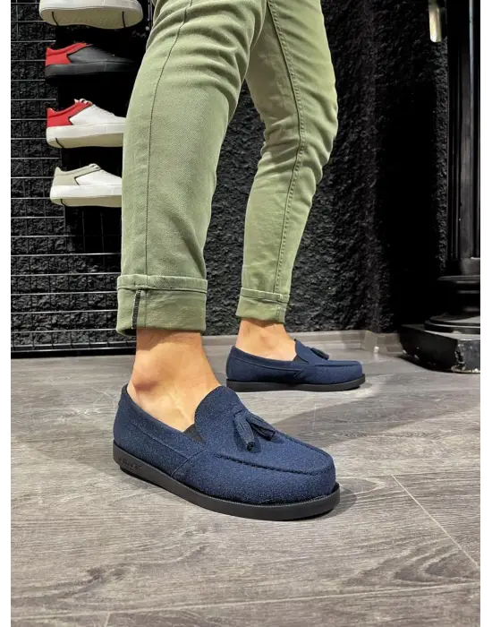 Terzi Bey Loafer Erkek Ayakkabı 007 Mavi