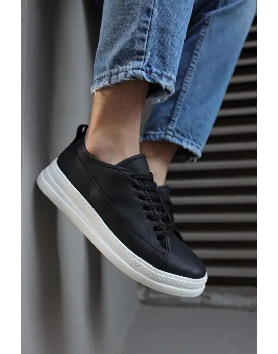 Terzi Bey Sneakers Ayakkabı 010 Siyah (beyaz Taban)