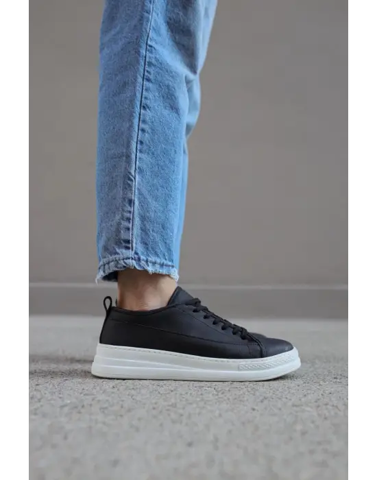 Terzi Bey Sneakers Ayakkabı 010 Siyah (beyaz Taban)