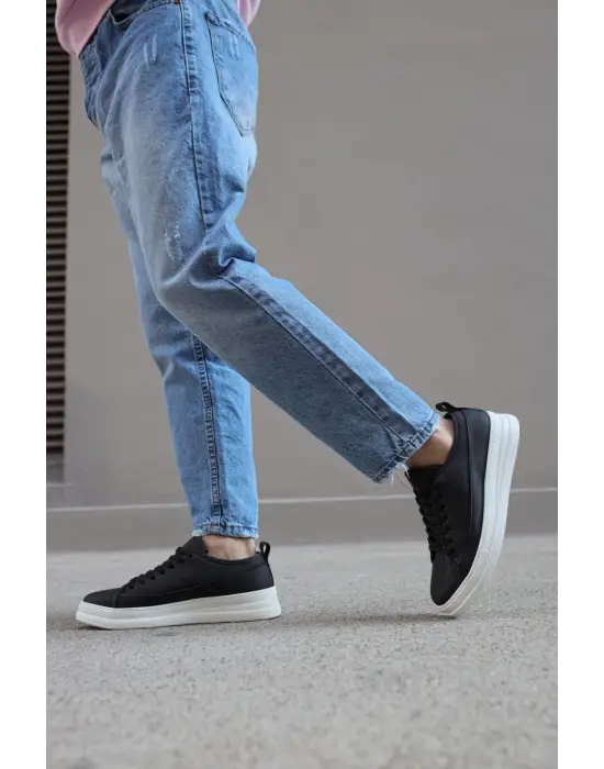 Terzi Bey Sneakers Ayakkabı 010 Siyah (beyaz Taban)