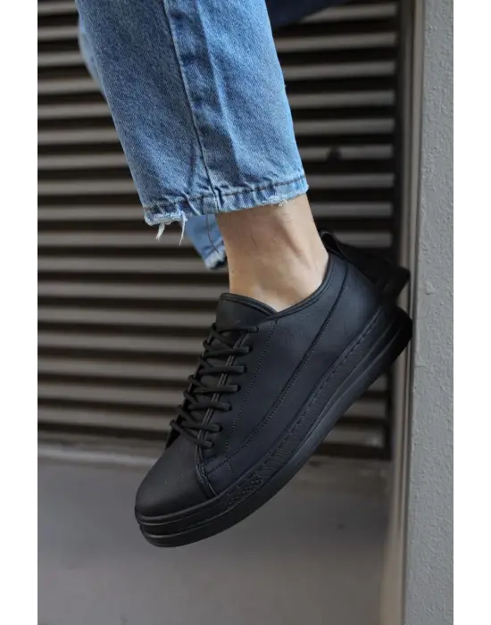 Terzi Bey Sneakers Ayakkabı 010 Siyah (siyah Taban)