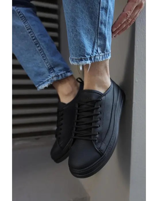 Terzi Bey Sneakers Ayakkabı 010 Siyah (siyah Taban)