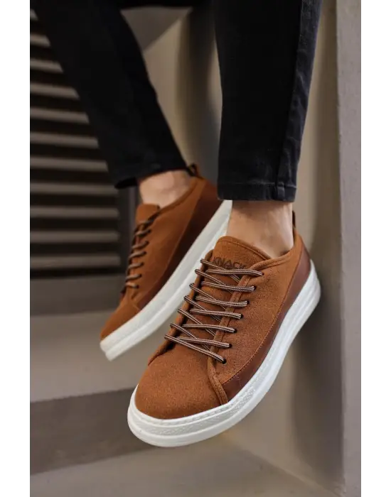 Terzi Bey Sneakers Ayakkabı 010 Taba Süet