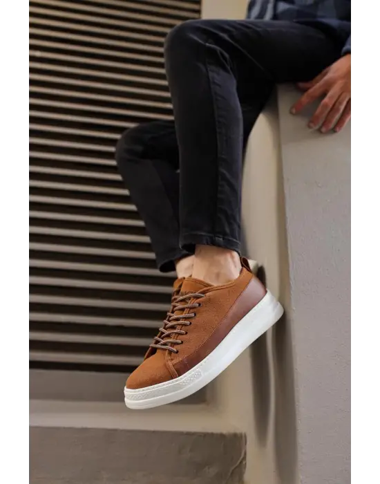 Terzi Bey Sneakers Ayakkabı 010 Taba Süet