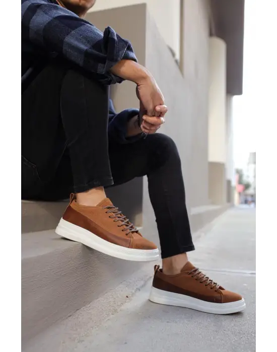 Terzi Bey Sneakers Ayakkabı 010 Taba Süet