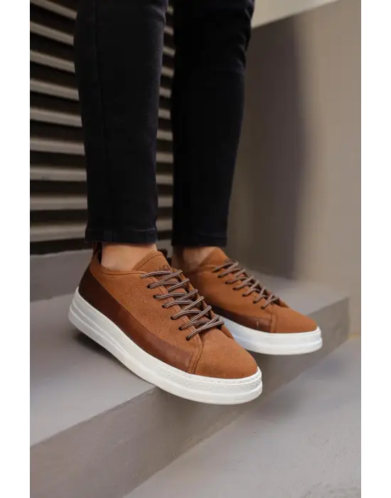 Terzi Bey Sneakers Ayakkabı 010 Taba Süet