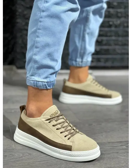 Terzi Bey Sneakers Ayakkabı 010 Vizon Süet