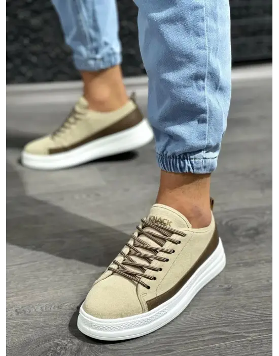 Terzi Bey Sneakers Ayakkabı 010 Vizon Süet