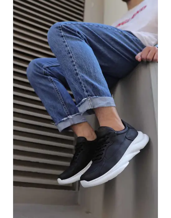 Knack Sneakers Siyah Beyaz Erkek Ayakkabısı