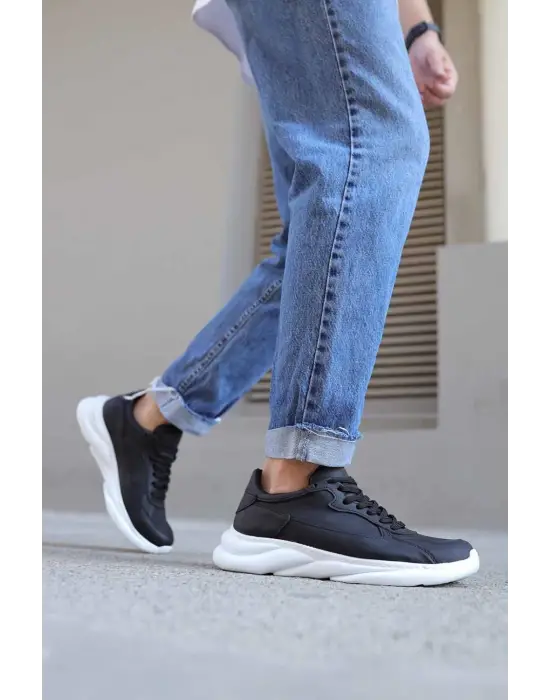 Knack Sneakers Siyah Beyaz Erkek Ayakkabısı