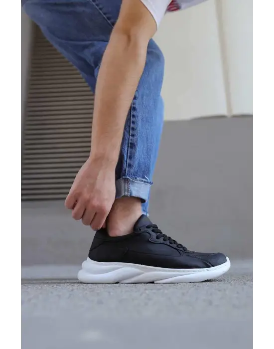 Knack Sneakers Siyah Beyaz Erkek Ayakkabısı