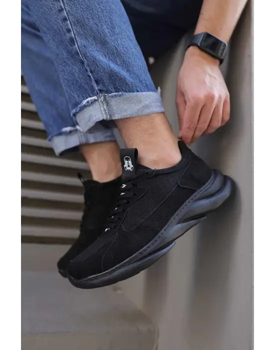 Knack Sneakers Siyah Süet Erkek Ayakkabısı