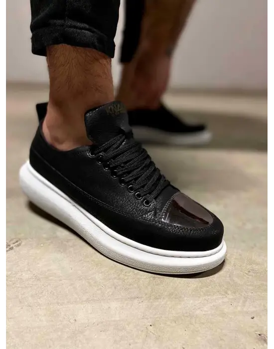 Knack Sneakers Siyah Beyaz Erkek Ayakkabısı