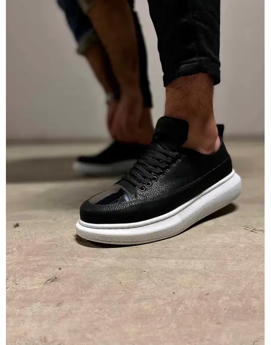 Knack Sneakers Siyah Beyaz Erkek Ayakkabısı