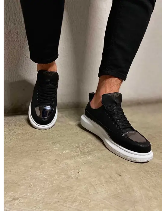 Knack Sneakers Siyah Beyaz Erkek Ayakkabısı