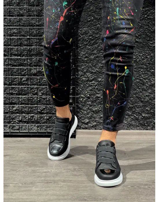 Knack Sneakers Siyah Beyaz Erkek Ayakkabısı