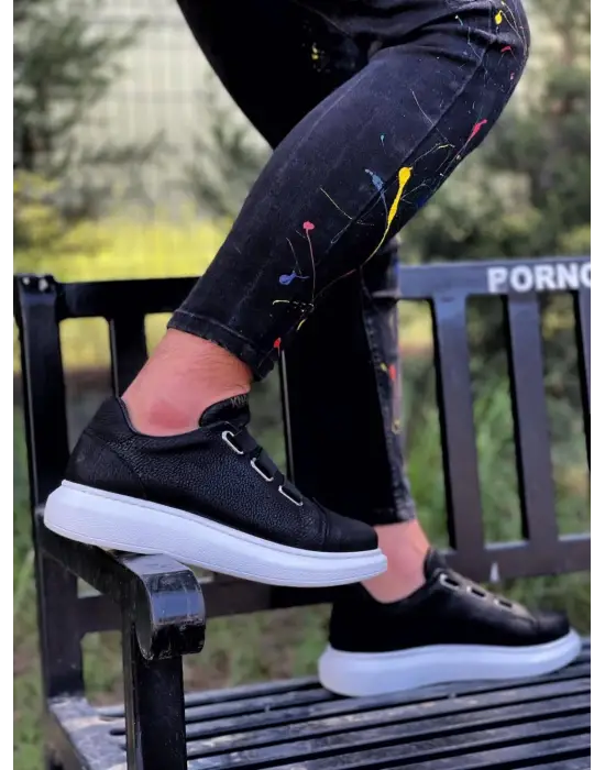 Terzi Bey Sneakers Ayakkabı 889 Siyah (beyaz Taban)