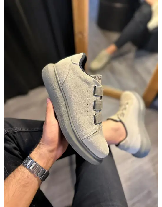 Terzi Bey Sneakers Ayakkabı 889 Vizon Süet