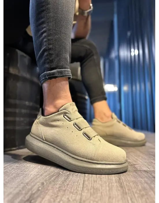 Terzi Bey Sneakers Ayakkabı 889 Vizon Süet