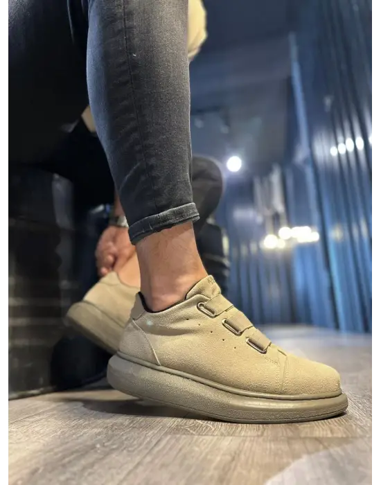 Terzi Bey Sneakers Ayakkabı 889 Vizon Süet
